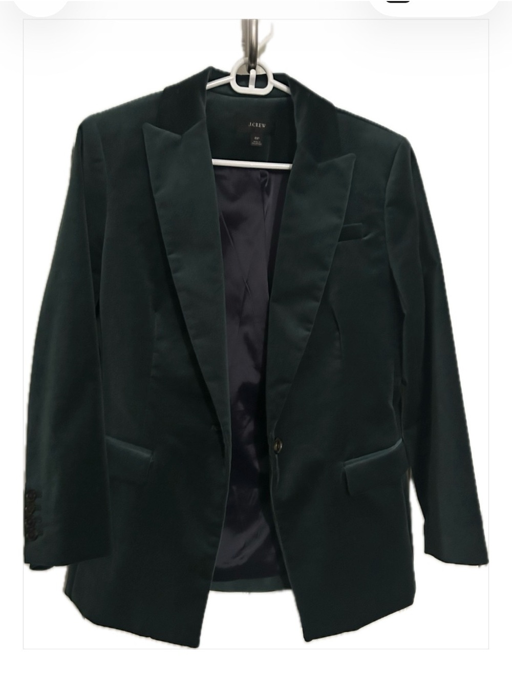 J. Crew Women's Willa Green Velvet Blazer